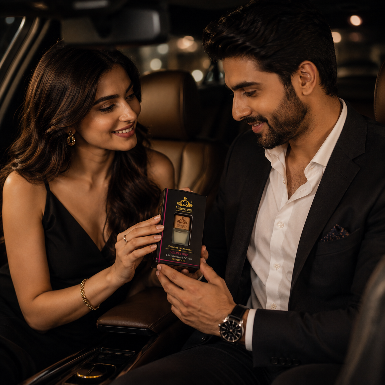 Valescent Midnight Carnival Premium Car Perfume | 2-in-1 Hanging & AC Vent | Luxury Long Lasting Scent | 8ML