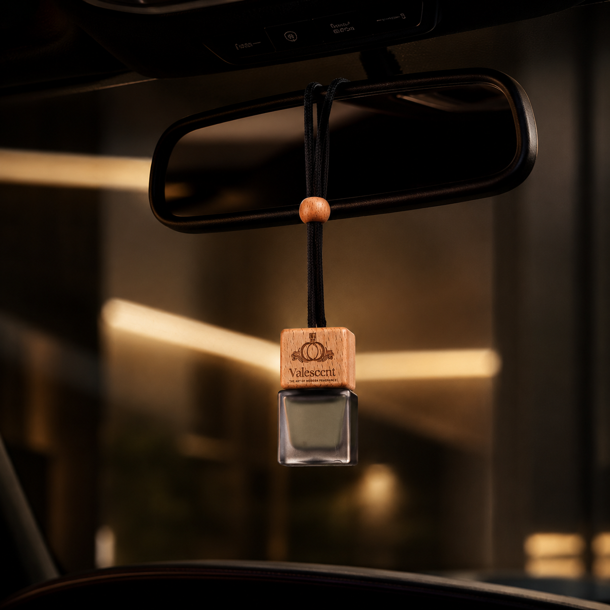 Valescent Abian Oud Premium Car Perfume | 2-in-1 Hanging & AC Vent | Luxury Oud Fragrance | Long Lasting | 8ML